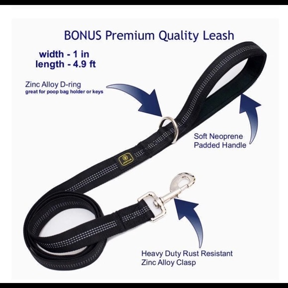 Martindale Reflective Dog Collar and Leash - Picture 3 of 9